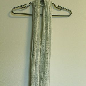 White and Silver Infinity Scarf